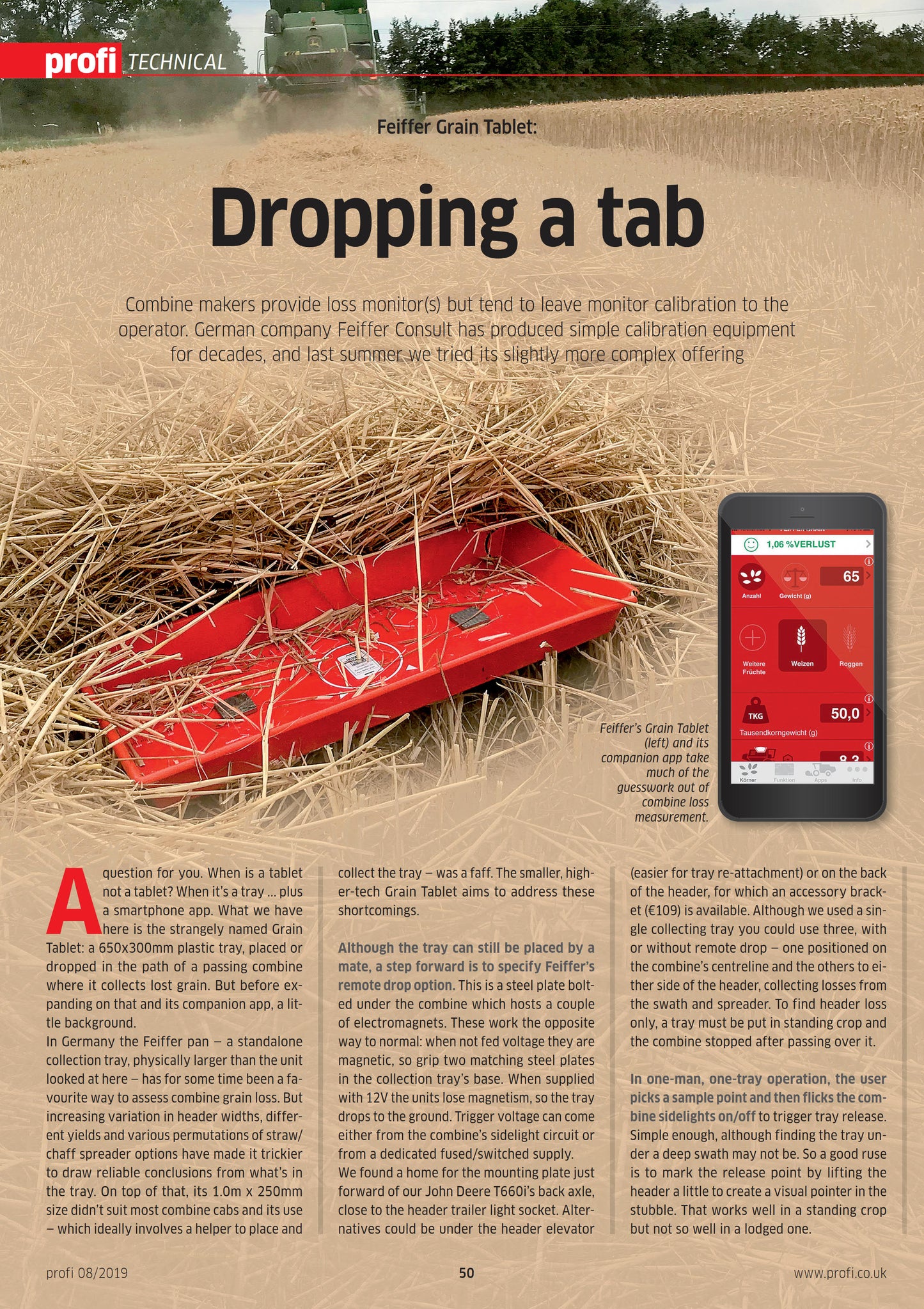 Automatic release "Grain Tablet"